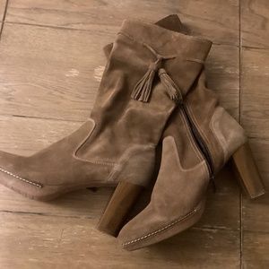 Suede ankle boots